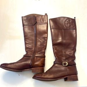 Tory Burch Brown Riding Boots Size 9